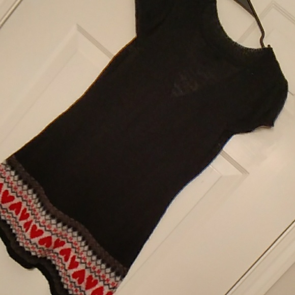 Wet Seal Heart Knit Sweater Top - Picture 8 of 9
